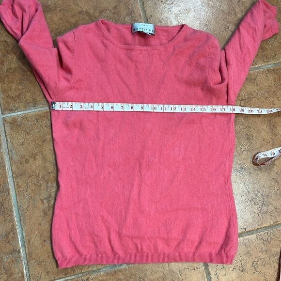 Precious Fibers Cashmere pink sweater size L - Picture 6 of 8